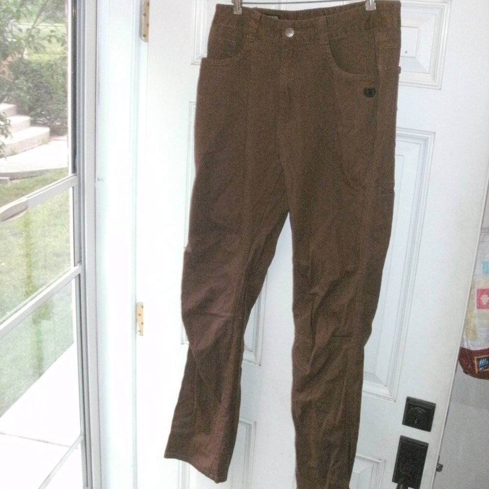 Carlos Ray Brown Tactical Stretch Pants 97% cotton 3% spandex size 34x36